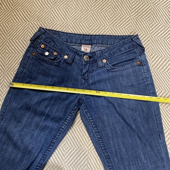 True Religion Jeans Women's Size 26 Medium Wash Joey Low Rise Flared Denim y2k - Picture 7 of 12